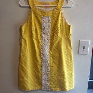 Beautiful yellow Lilly Pulitzer dress Size 12